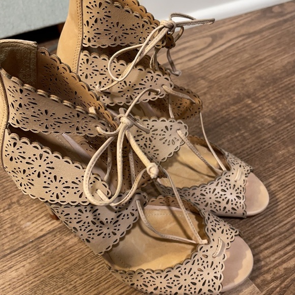 Worn once, pristine condition Shutz lace up heels - Picture 3 of 5